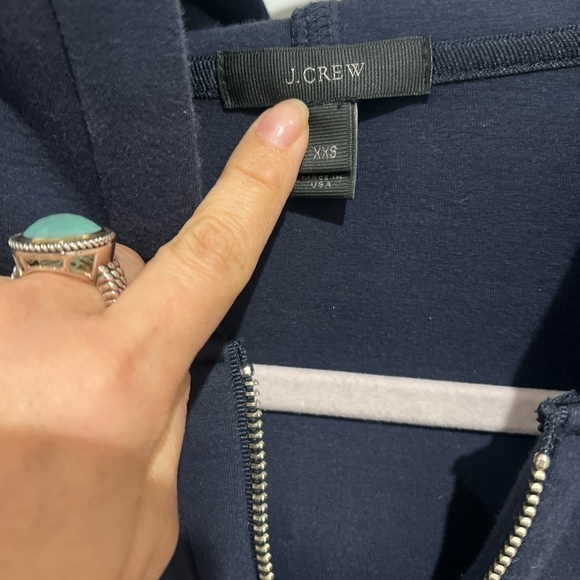 J. Crew Scuba Neoprene jacket - navy blue size XXS - Picture 2 of 9